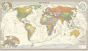 Antique Style World Map - Large Map