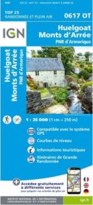 IGN Top 25 - Huelgoat / Monts d'Arrée /PNR Armorique