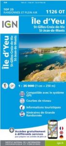 IGN Top 25 - Ile d'Yeu / St-Gilles-Croix-de-Vie / St-Jean-de-Monts