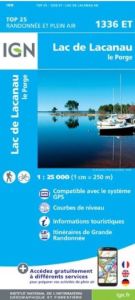 IGN Top 25 - Lac de Lacanau / Le Porge