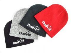 Dash4it Pull-On Beanie Hat - Charcoal - Grey