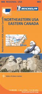 Michelin Regional Map - 583-U.S.A North East