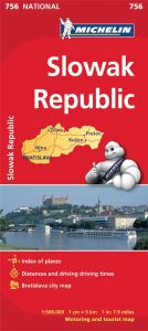 Michelin National Map - 756-Slovak Republic
