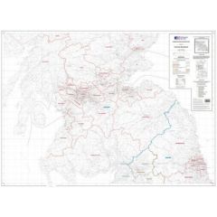 OS Admin Boundry Map - Central, Southern Scotland & Northumberland