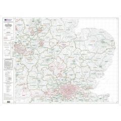 OS Admin Boundry Map - East Midlands
