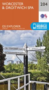 OS Explorer - 204 - Worcester & Droitwich Spa