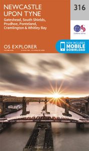 OS Explorer - 316 - Newcastle upon Tyne