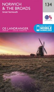 OS Landranger - 134 - Norwich & The Broads, Great Yarmouth