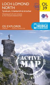 OS Explorer Active - 39 - Loch Lomond North