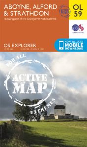 OS Explorer Active - 59 - Aboyne, Alford & Strathdon