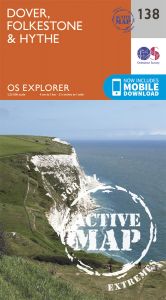 OS Explorer Active - 138 - Dover, Folkestone & Hythe