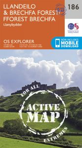 OS Explorer Active - 186 - Llandeilo & Brechfa Forest