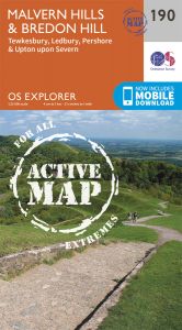 OS Explorer Active - 190 - Malvern Hills & Bredon Hill