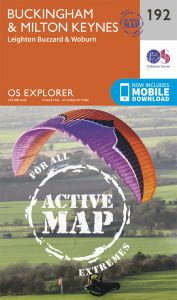 OS Explorer Active - 192 - Buckingham & Milton Keynes