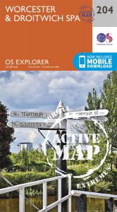 OS Explorer Active - 204 - Worcester & Droitwich Spa