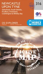 OS Explorer Active - 316 - Newcastle upon Tyne
