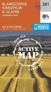 OS Explorer Active - 381 - Blairgowrie, Kirriemuir & Glamis