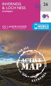 OS Landranger Active - 26 - Inverness & Loch Ness, Strathglass