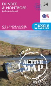 OS Landranger Active - 54 - Dundee & Montrose, Forfar & Arbroath