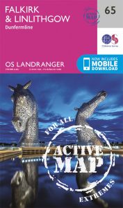 OS Landranger Active - 65 - Falkirk & Linlithgow, Dunfermline