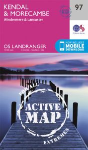 OS Landranger Active - 97 - Kendal, Morecambe, Windermere & Lancaster