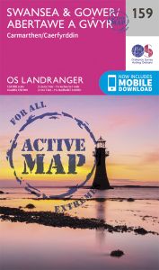 OS Landranger Active - 159 - Swansea & Gower, Carmarthen