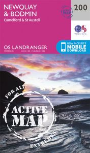 OS Landranger Active - 200 - Newquay & Bodmin, Camelford