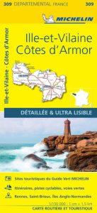 Michelin Local Map - 309-Cotes-d'Armor, Ille-et-Vilaine