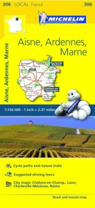 Michelin Local Map - 306-Aisne, Ardennes, Marne