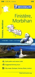 Michelin Local Map - 308-Finistere, Morbihan