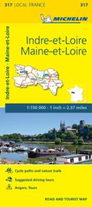 Michelin Local Map - 317-Indre-et-Loire, Maine-et-Loire