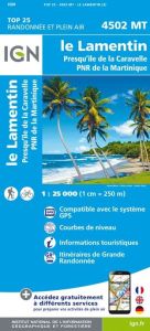 IGN Top 25 - Serie Bleu - Le Lamentin / Presqu''île Caravelle / PNR Martinique gps 2020