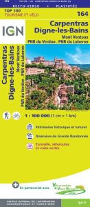 IGN Top 100 - Carpentras / Digne-Les-Bains Mont Ventoux