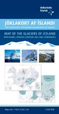 Ferdakort - Iceland Regional - Iceland: map of the Glaciers of Iceland