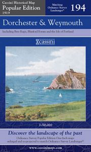 Cassini Popular Edition - Dorchester & Weymouth (1919)