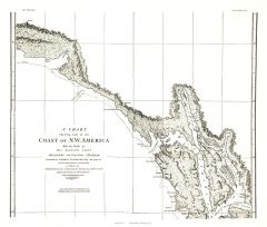 A Chart showing part of the Coast of NW America Side 2 - Published 1899 Map