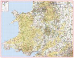 A-Z Central England and Wales Road Map
