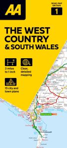 AA - Road Map Britain - The West Country & South Wales