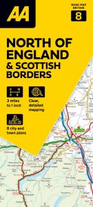 AA - Road Map Britain - North Of England & Scottish Borders