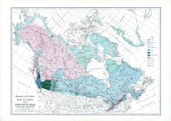 Aborigines of Canada, Alaska and Greenland (1906) Map