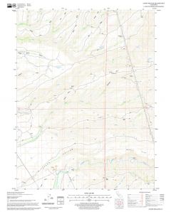 Acorn Hollow Quadrangle, California Map