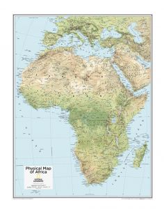 Africa Physical - Atlas of the World, 10th Edition Map