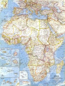 Africa  -  Published 1960 Map