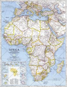 Africa  -  Published 1990 Map