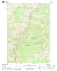 Aggipah Mountain Quadrangle, Idaho Map