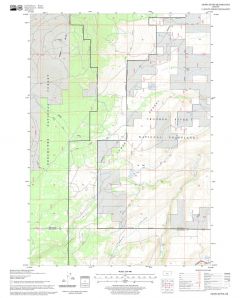 Akawa Butte Quadrangle, Oregon Map
