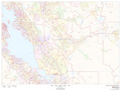 Alameda County, California ZIP Codes Map