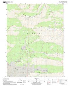 Alder Springs Quadrangle, California Map