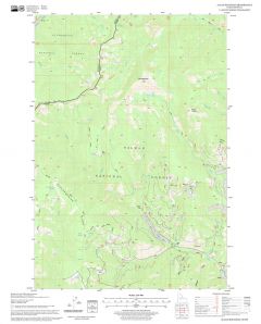 Allan Mountain Quadrangle, Idaho Map