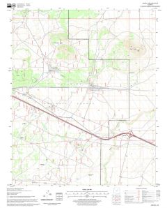 Angell Quadrangle, Arizona Map
